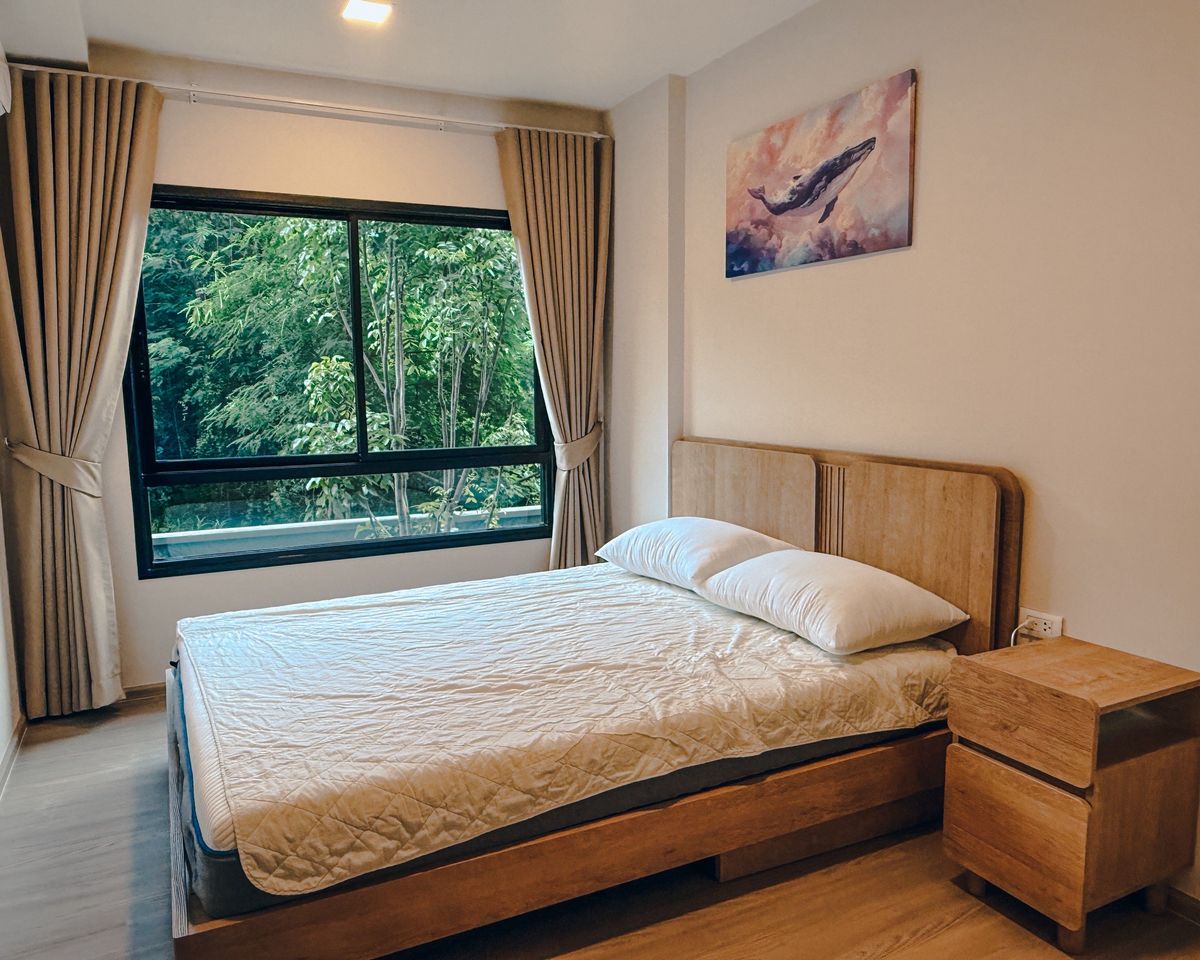 For RentCondoPattaya, Bangsaen, Chonburi : ✨ For rent Dcondo Sense Bang Saen, new room, fully furnished. Fully furnished + electrical appliances Ready to move in immediately 💕 📞 065-5639565 💚 LINE: @wsrcondo