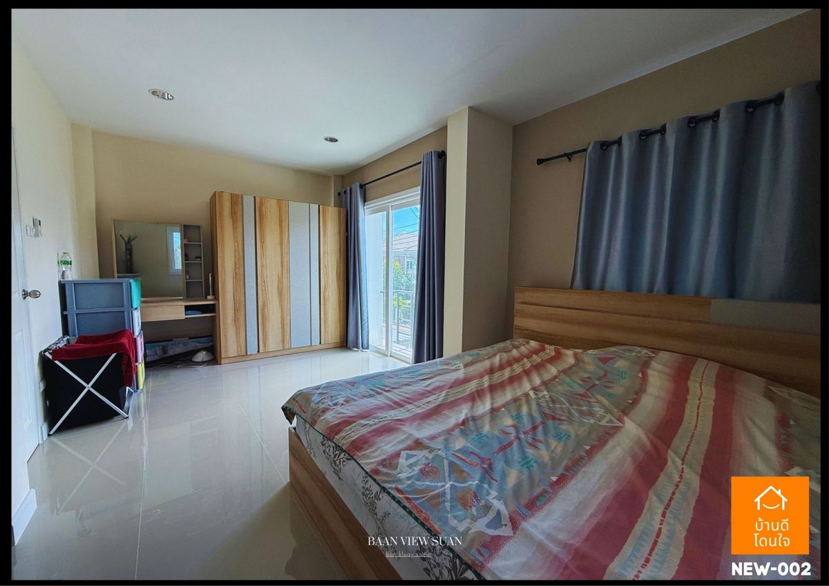 ขายบ้านนนทบุรี บางใหญ่ บางบัวทอง : บ้านวิวสวน บ้านกล้วย-ไทรน้อย (38.2 ตร.ว.) 3 นอน 3 น้ำ 1 สวยพร้อมอยู่