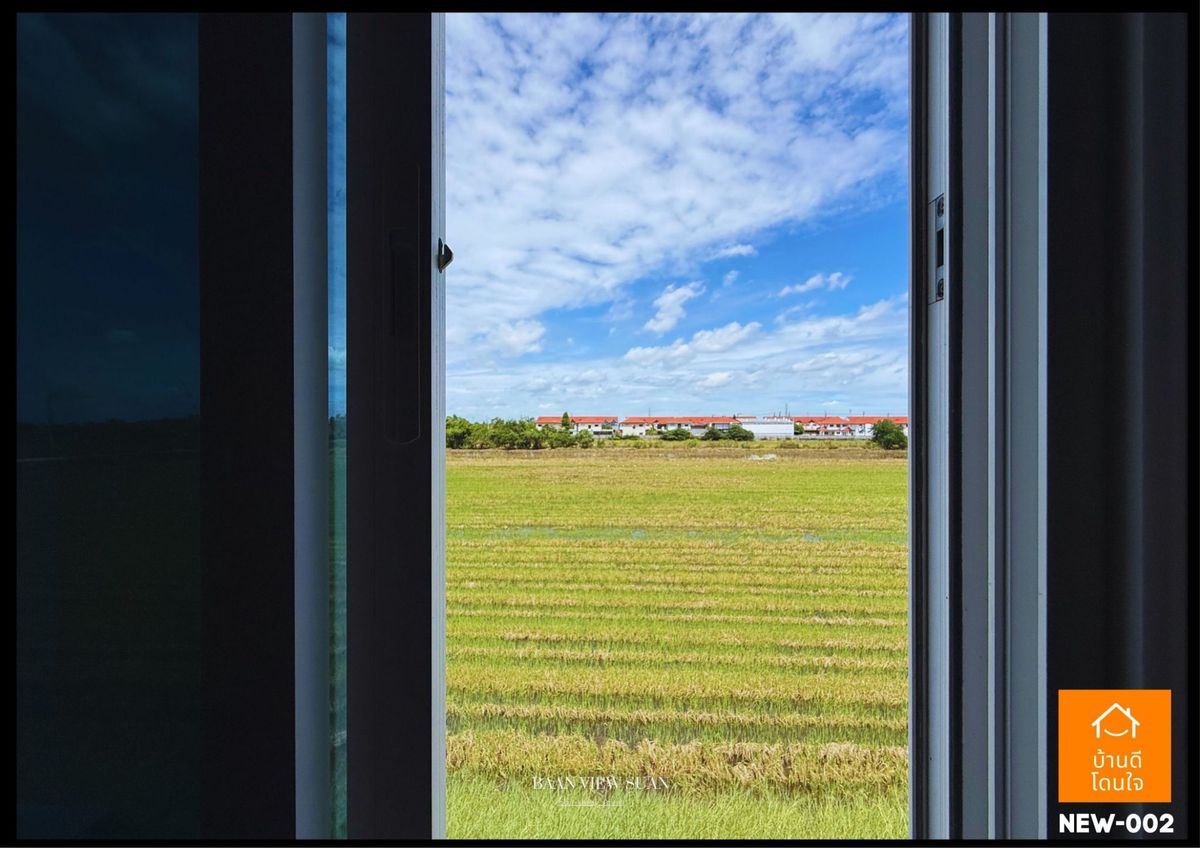 ขายบ้านนนทบุรี บางใหญ่ บางบัวทอง : บ้านวิวสวน บ้านกล้วย-ไทรน้อย (38.2 ตร.ว.) 3 นอน 3 น้ำ 1 สวยพร้อมอยู่