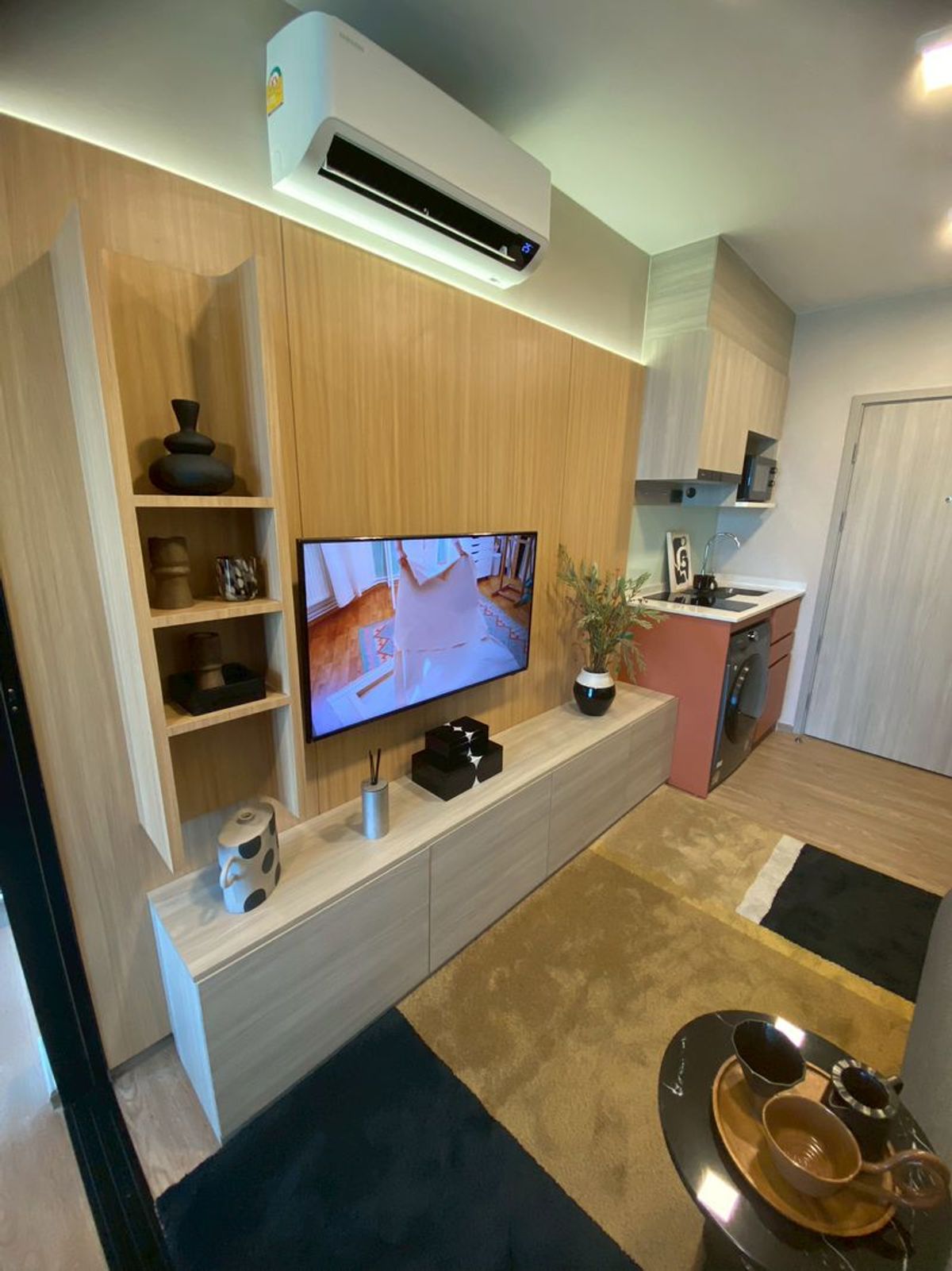 For SaleCondoNawamin, Ramindra : Condo for sale, Chapter One All Ramintra, size 26.9 square meters, Building C, near MRT Lat Pla Khao, Anusawari Subdistrict, Bang Khen District, Bangkok.