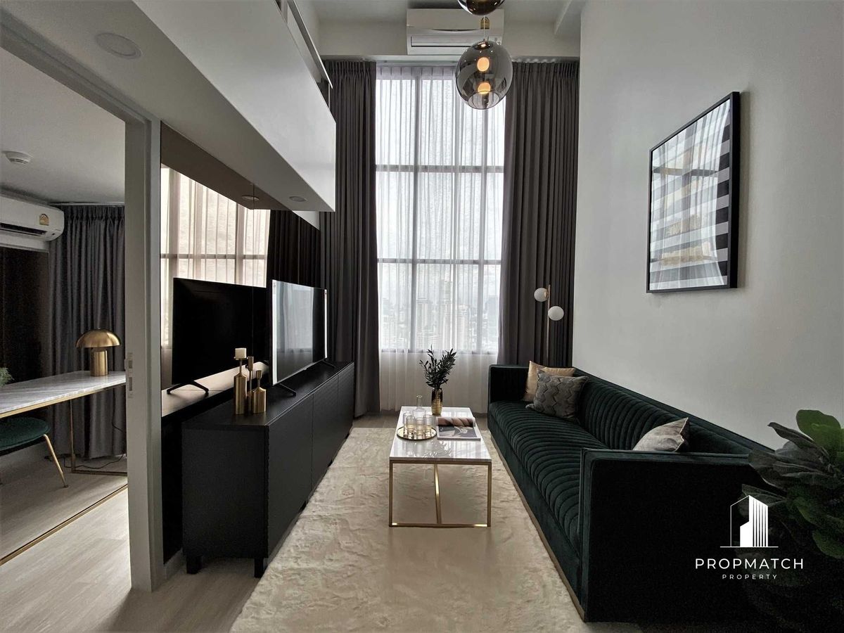 For RentCondoSathorn, Narathiwat : ✨Flash Deal ✨ KnightsBridge Prime Sathorn(Duplex 1Bed 1Bath 44SQM.) Fully furnished, ready to move in!! Only 32,000 baht per month Tel.0981315848 @propmatch