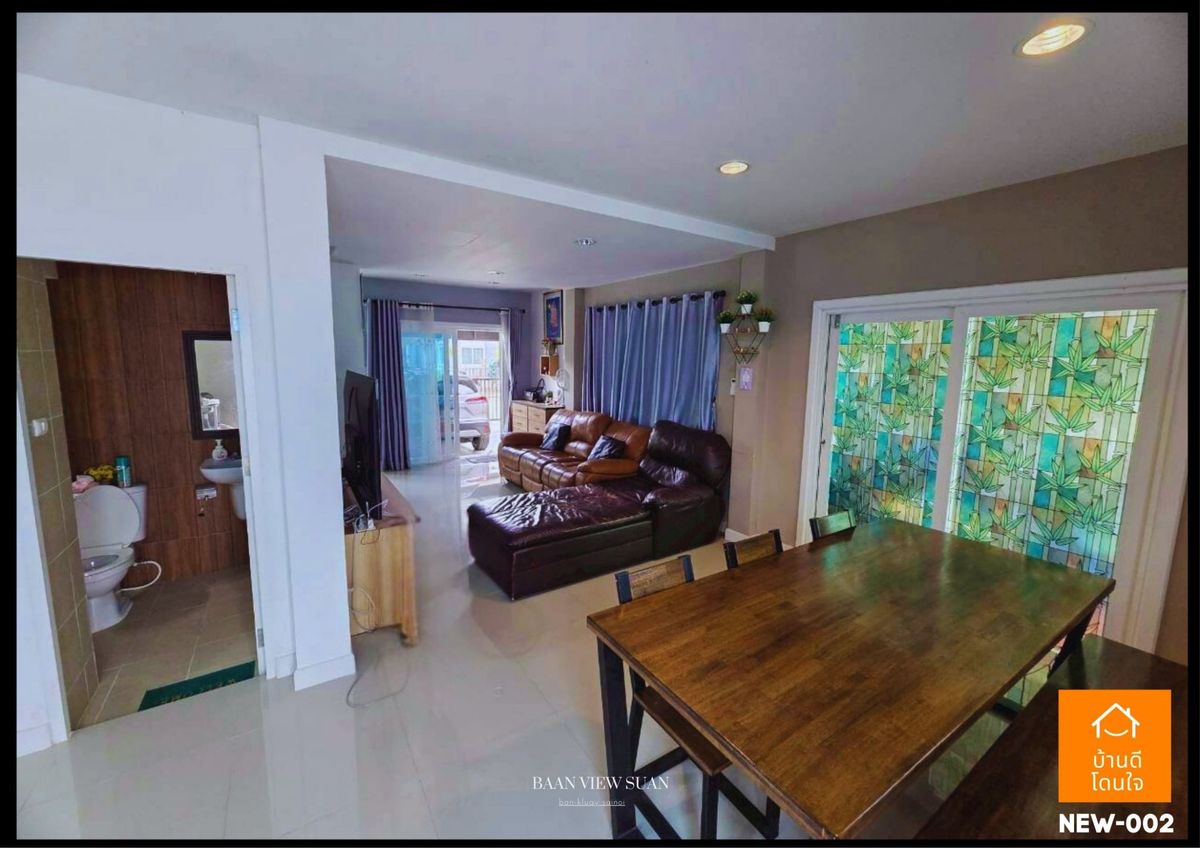 ขายบ้านนนทบุรี บางใหญ่ บางบัวทอง : บ้านวิวสวน บ้านกล้วย-ไทรน้อย (38.2 ตร.ว.) 3 นอน 3 น้ำ 1 สวยพร้อมอยู่