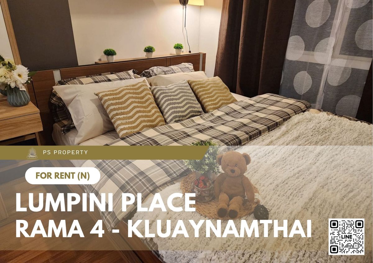For RentCondoKhlongtoei, Kluaynamthai : For rent ✨ Lumpini Place Rama 4 - Kluaynamthai ✨ Fully furnished and equipped, near BTS Ekkamai
