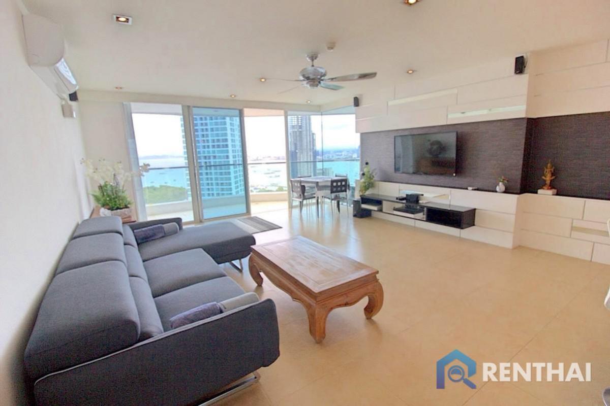 For SaleCondoPattaya, Bangsaen, Chonburi : For sale The Cliff  Pratimnak 2 bedroom 2 bathroom 102 sqm