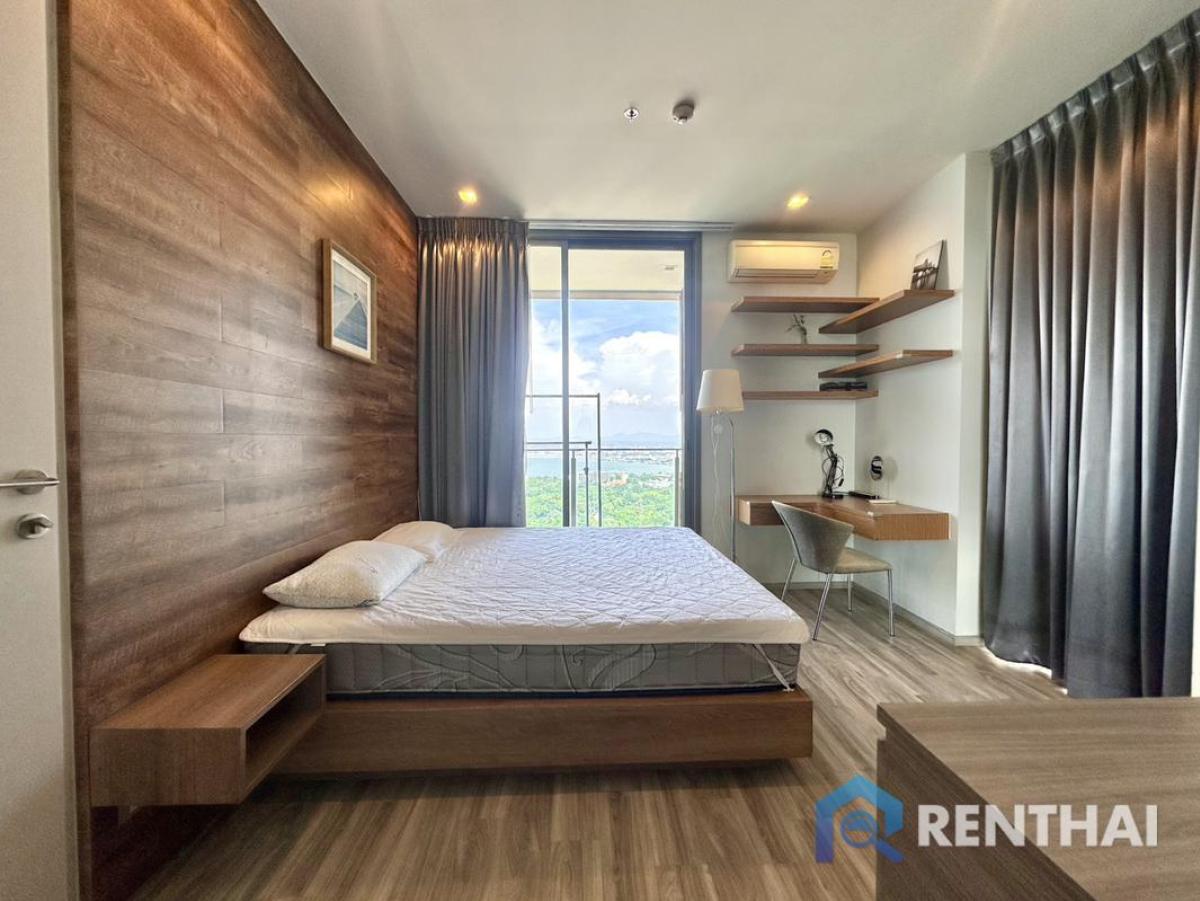 For SaleCondoPattaya, Bangsaen, Chonburi : Baan Plai Haad Pattaya  Premium 1-bedroom corner unit on a high floor, fully furnished with a stunning sea view  Prime beachfront location on Wongamat Beach with full facilities Only 7.29 Mb