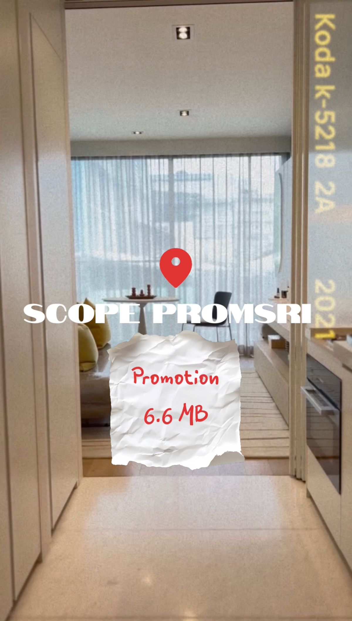 ขายคอนโดสุขุมวิท อโศก ทองหล่อ : SCOPE Promsri | ดีลลับราคาพิเศษ 6.6 ลบ. | การันตีค่าเช่า ตร.ม.ละ 1,000 บ. นาน 12 เดือน | Fully Furnished by Ligne Roset