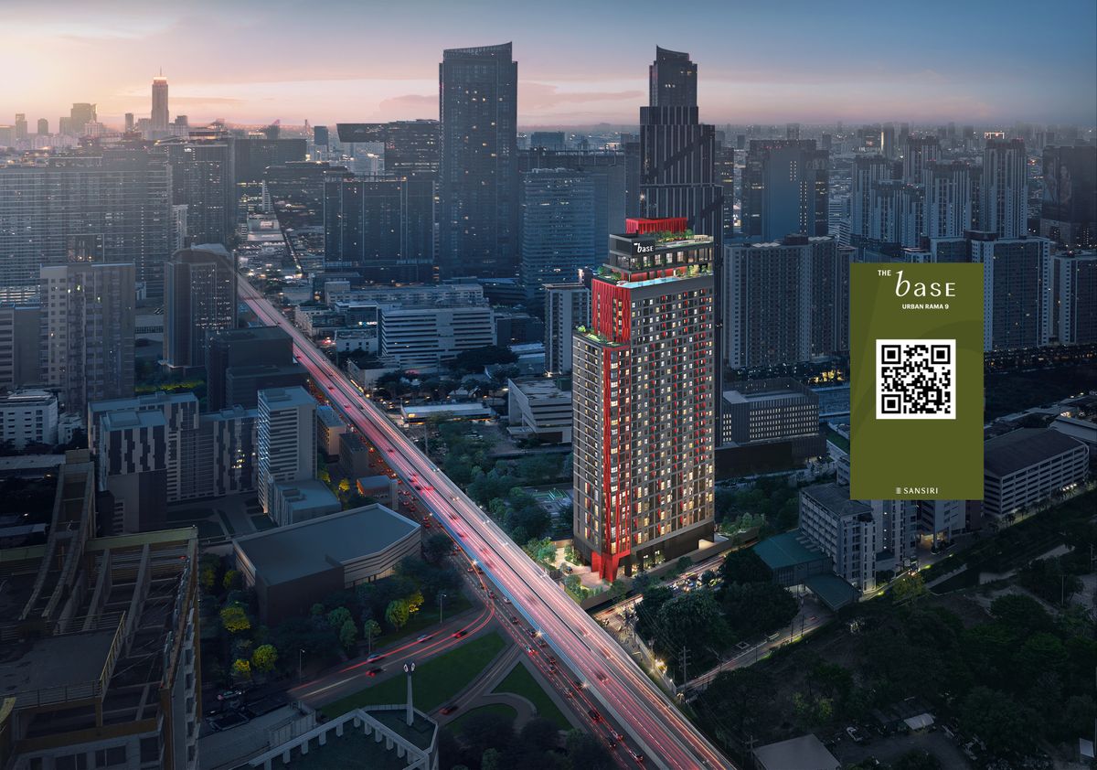 For SaleCondoRama9, Petchburi, RCA : THE BASE Urban Rama 9 (The Base Urban Rama 9)✨🏢✨New condo✨Ready to move in, small unit, 2 minutes to Central Rama 9, new floor opened✨City view, one price 3.59 million 🥳 ✍🏻 Register to receive information before anyone else👇🏻 and discount up to 400,000 ba
