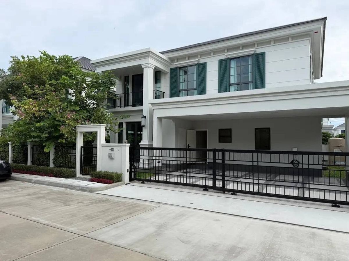 For RentHouseBangna, Bearing, Lasalle : For urgent rent, single house, Setthasiri Bangna project, KM.10, 4 bedrooms, 4 bathrooms, 3 parking spaces, complete amenities. Ready to move in, price only 190,000 baht.