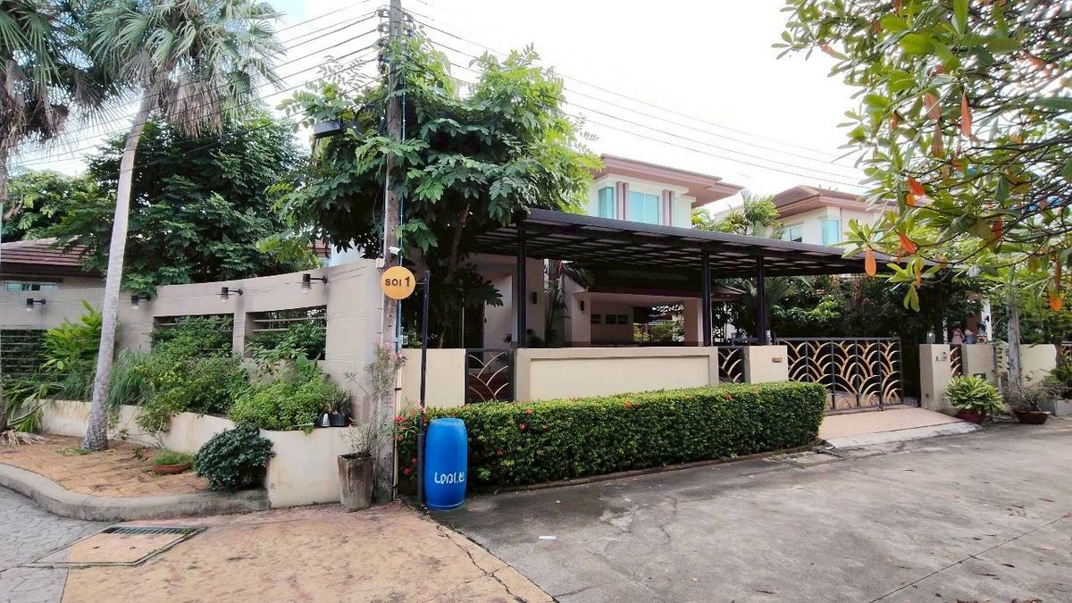 ขายบ้านพุทธมณฑล ศาลายา : ขายบ้านเดี่ยวหลังใหญ่ หัวมุม ทำเลดีที่สุดในโครงการ บุษราคัม เรสซิเด้นท์ ศาลาธรรมสพน์