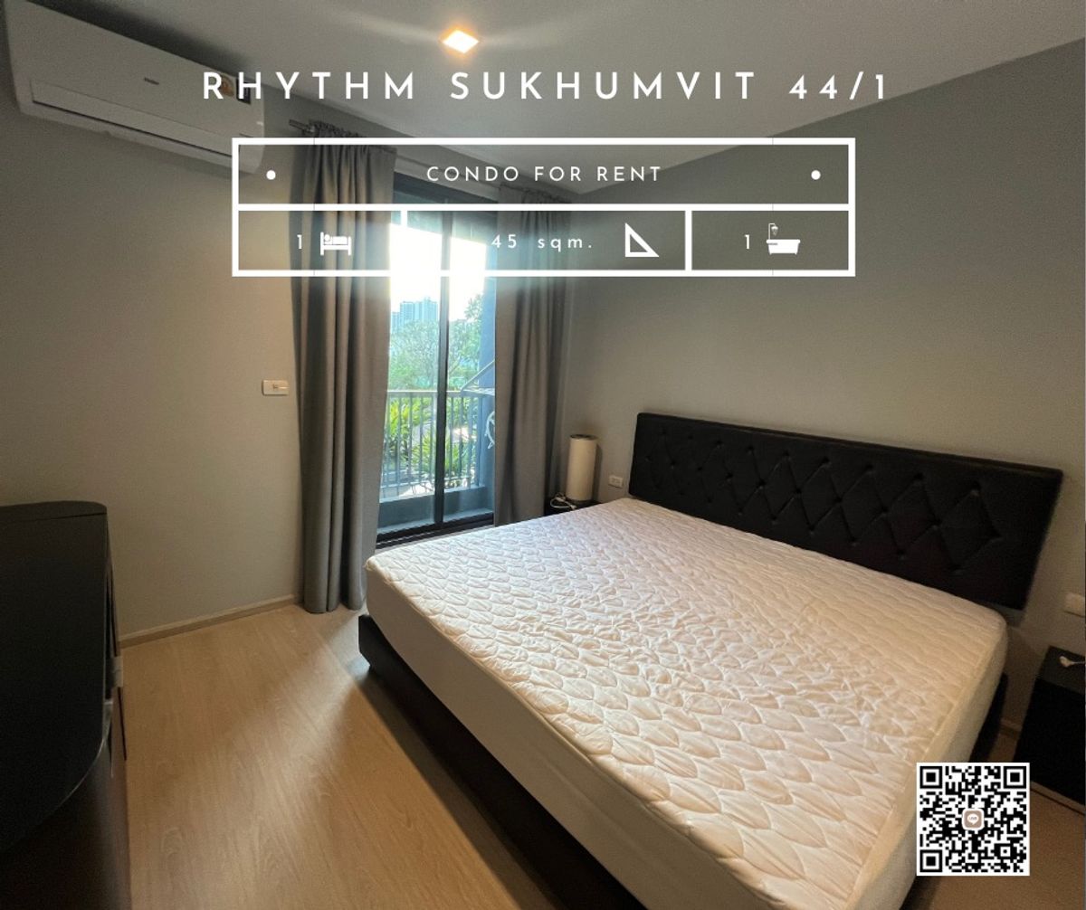 ให้เช่าคอนโดอ่อนนุช อุดมสุข : 🏡✨RHYTHM SUKHUMVIT 44/1 | FOR RENT ห้องสวย เฟอร์และเครื่องใช้ไฟฟ้าครบ มีอ่างอาบน้ำ วิวสวน by Faii