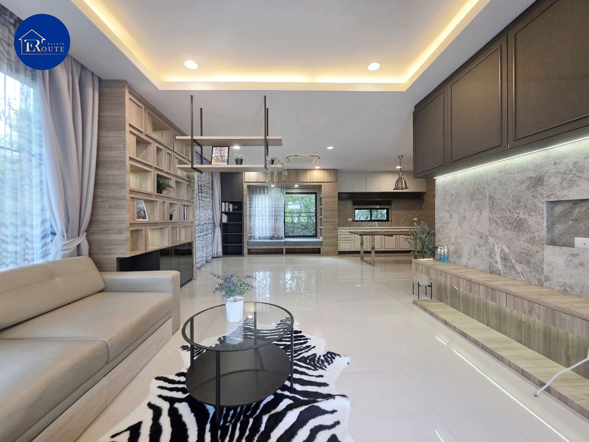 HouseChaengwatana, Muangthong : For sale/rent, detached house 77 sq m. Setthasiri Chaengwattana-Prachachuen, 2 edge plots, near Srisamarn Expressway, only 1.9 km., near Muang Thong Thani. Near Don Mueang Airport