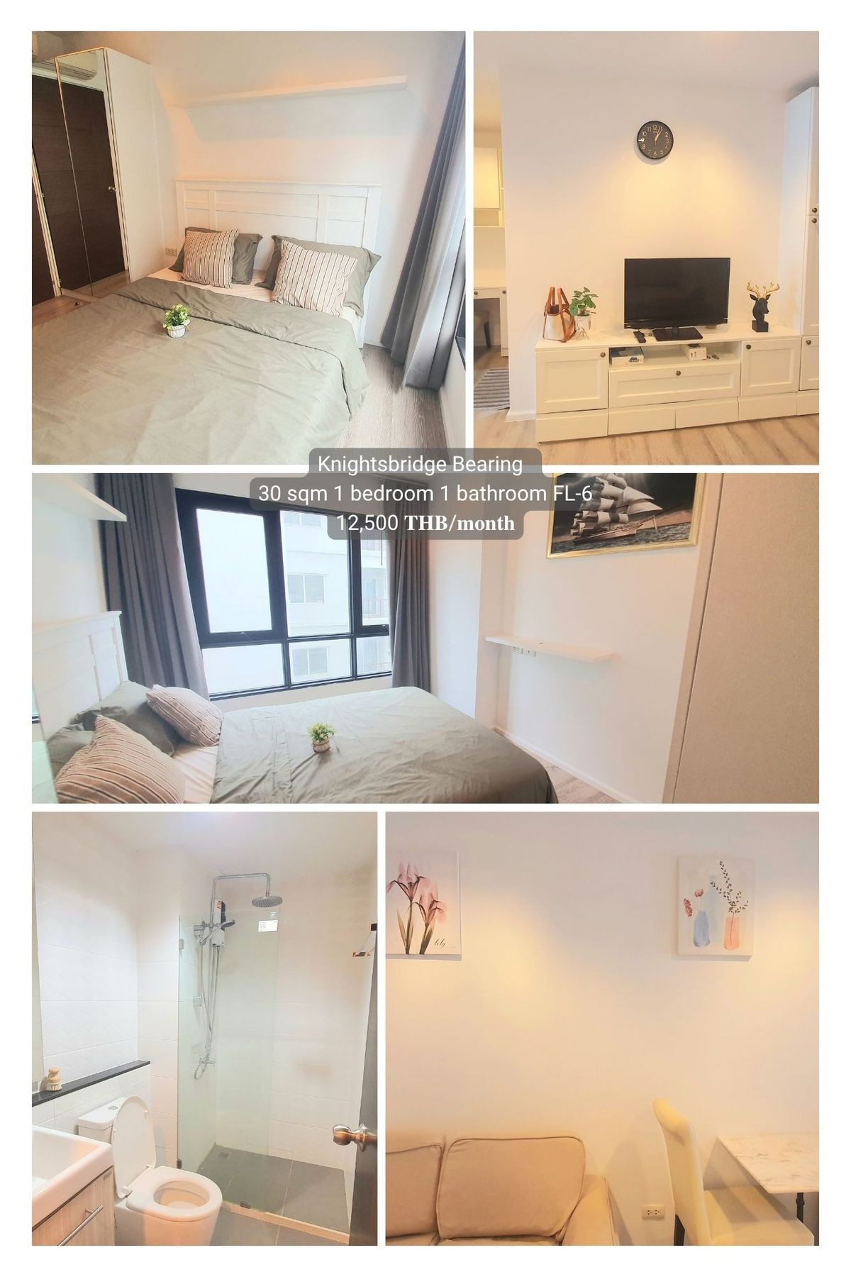 ให้เช่าคอนโดบางนา แบริ่ง ลาซาล : one bed plus ราคาถูกสุดในโครงการ 35 ตรม. ชั้น 21 วิวดี พร้อมอยู่