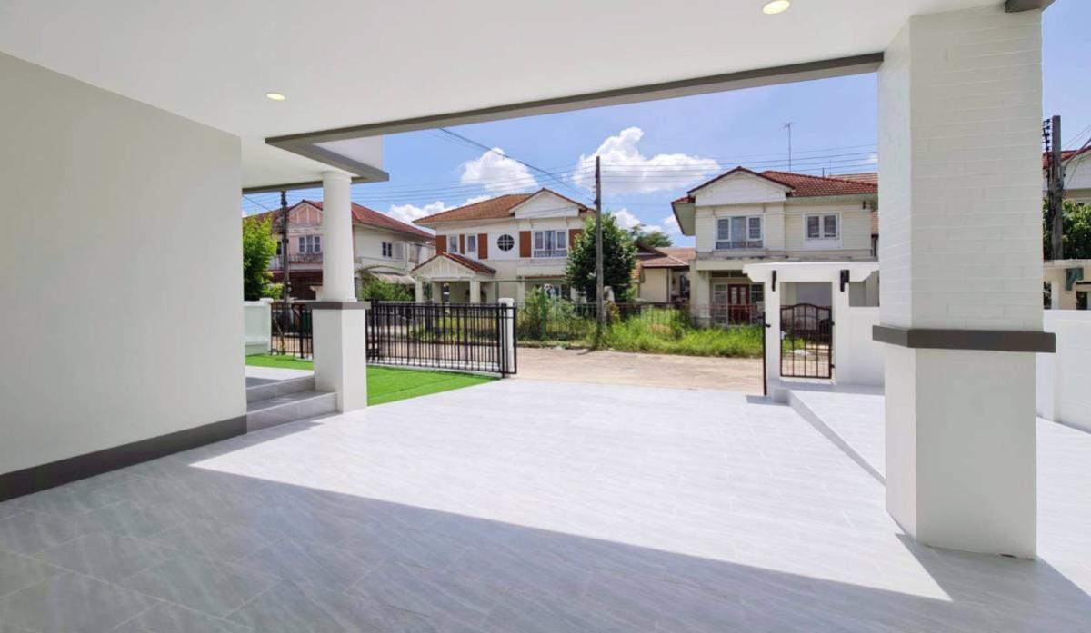 ขายบ้านปทุมธานี รังสิต ธรรมศาสตร์ : ขายบ้าน  มณีรินทร์ เอ็กซ์คลูซีฟ พาร์ค รังสิต หน้ากว้าง รีโนเวทใหม่ บ้านกลาง เมืองปทุมธานี ปทุมธานี CX-134209