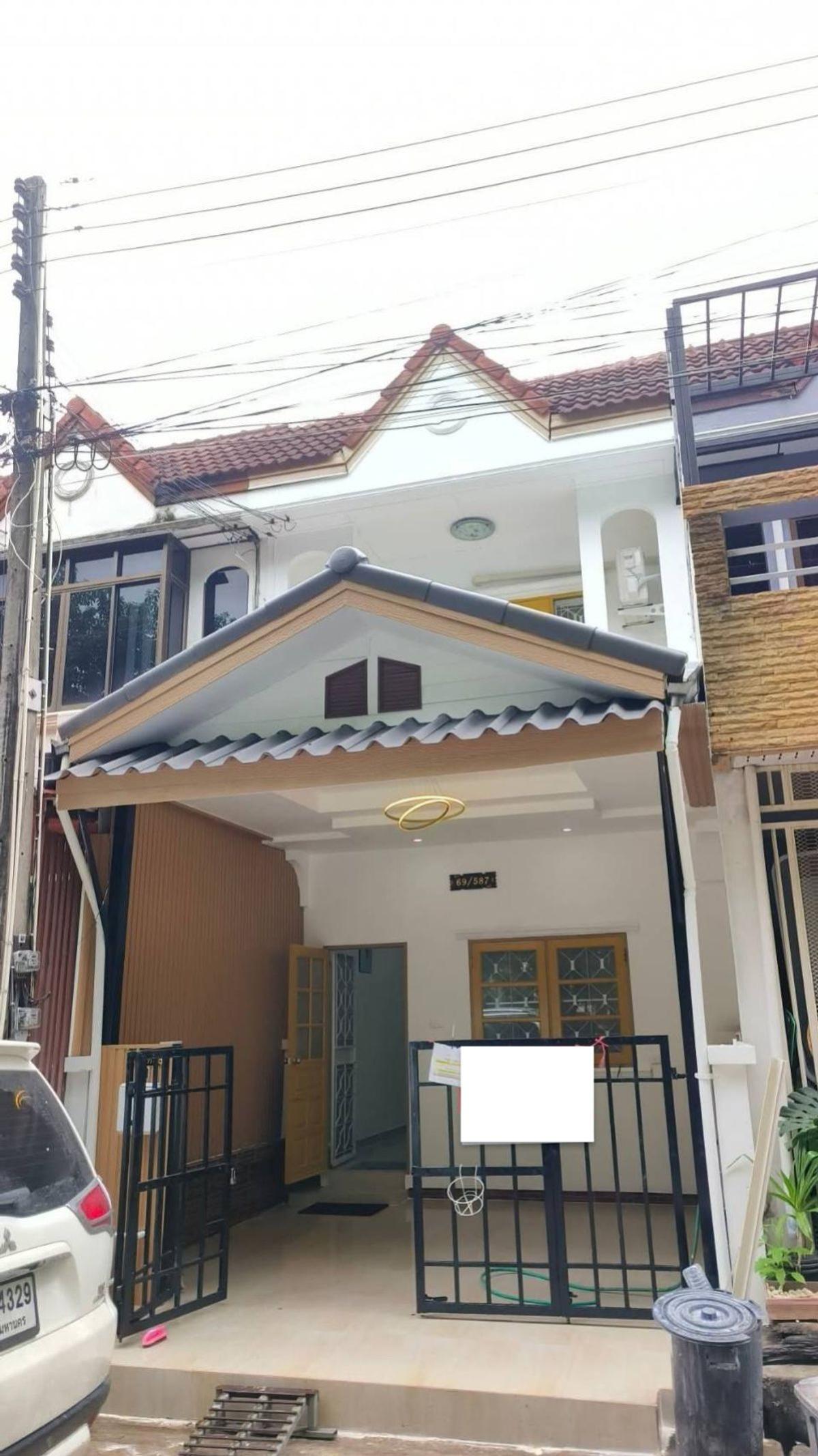 ขายทาวน์โฮมปทุมธานี รังสิต ธรรมศาสตร์ : ขายทาวน์เฮ้าส์/ทาวน์โฮม  บ้านฟ้ารังสิต คลอง 4 บึงยี่โถ ธัญบุรี ปทุมธานี CX-133650