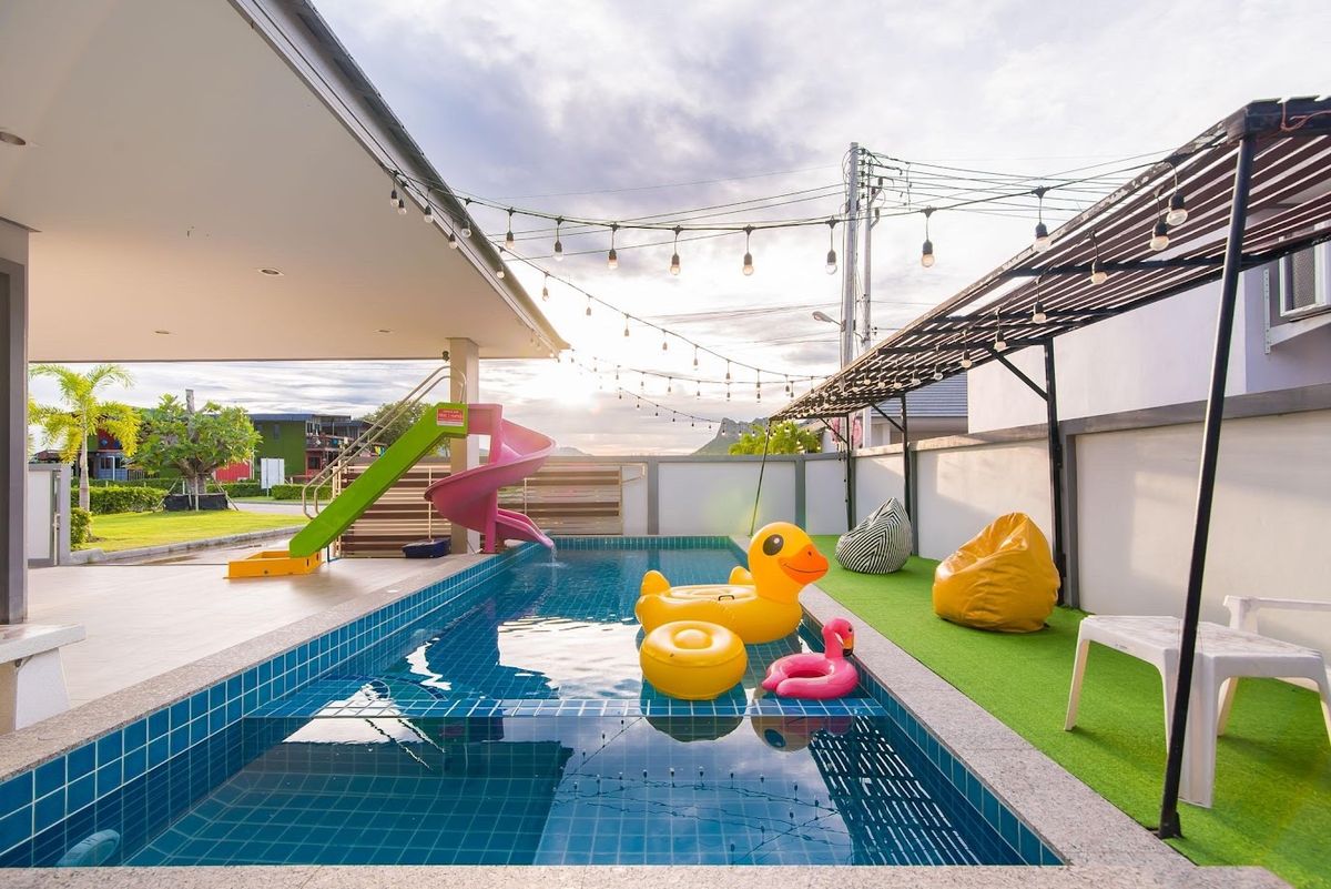 ขายชะอำ เพชรบุรี : ขายพูลวิลล่า ปราณคีรี ถนนคลองเทียน ชะอำ