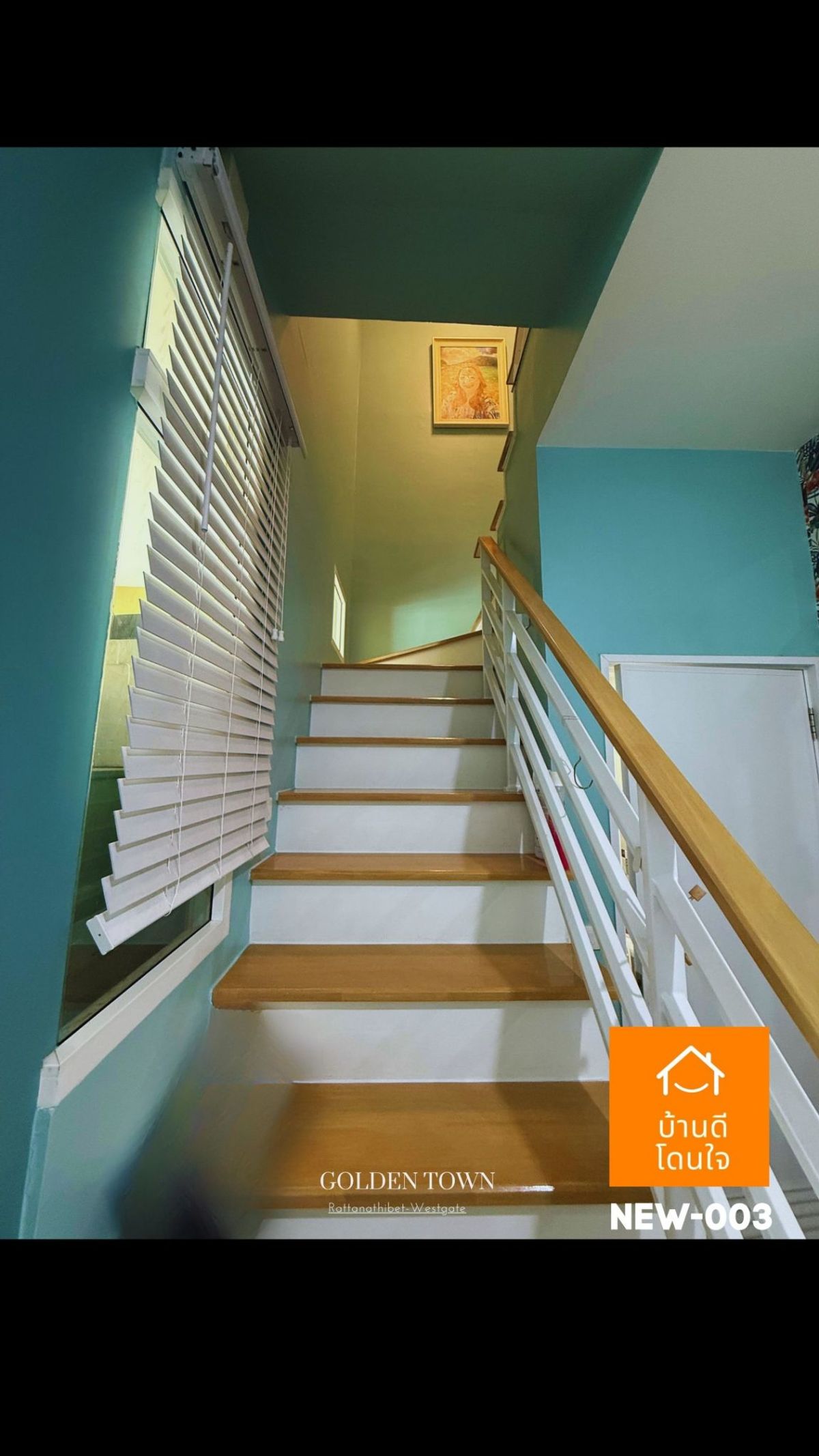 For SaleTownhomeNonthaburi, Bang Yai, Bangbuathong : Golden Town Rattanathibet-Westgate Townhome (17.6 sq wah) 3 bedrooms, 2 bathrooms, corner unit, extended kitchen, fully furnished