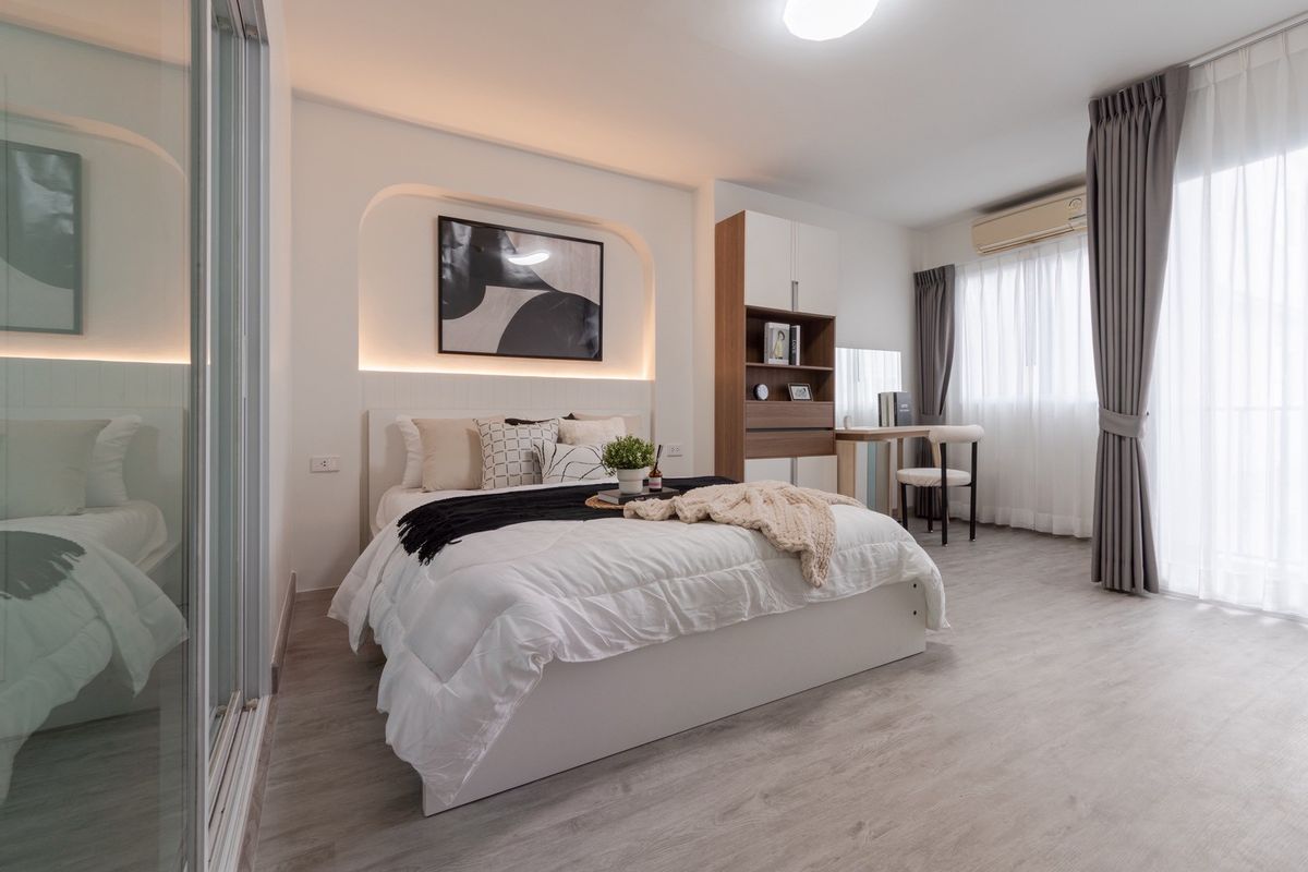For SaleCondoBangna, Bearing, Lasalle : Kensington Bearing, large room, 2 bedrooms, beautifully decorated, good price_Do750