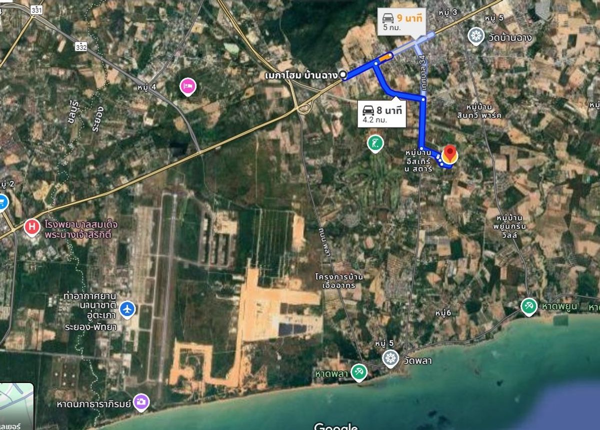 For SaleHouseRayong : 2-story detached house for sale, large area 484 sq m., Bang Chang, Rayong.