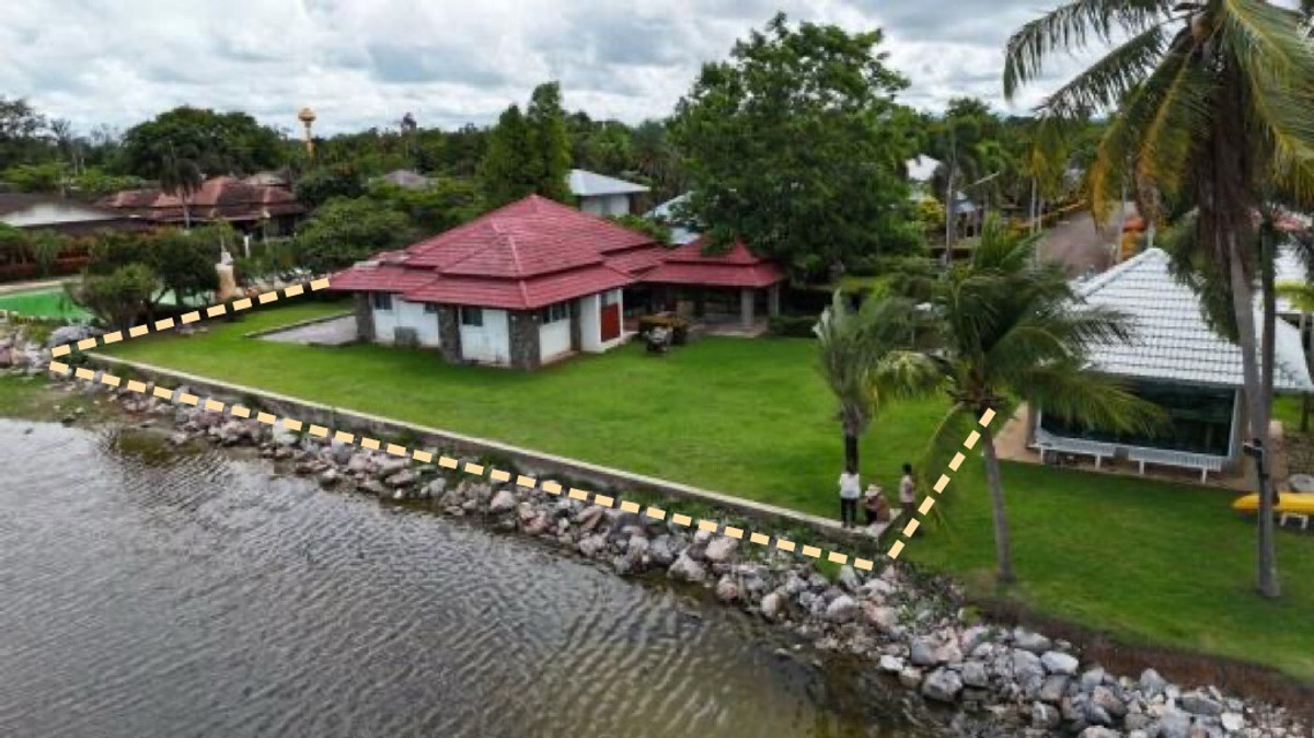 For SaleHouseRayong : Rock Garden, detached house next to the sea, Rayong, area 197.8 sq m.