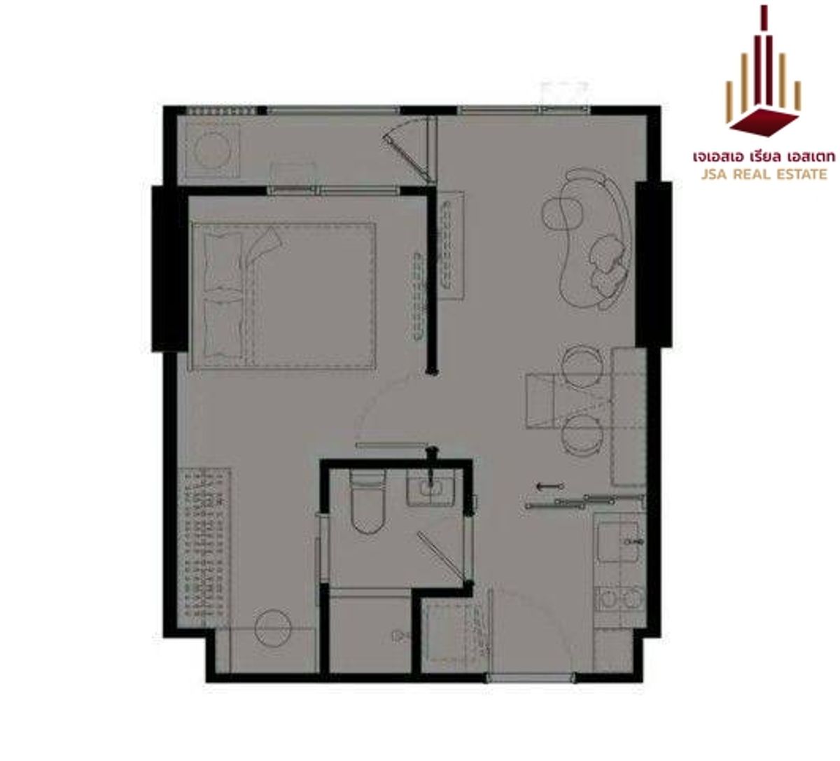 Sale DownCondoRama9, Petchburi, RCA : ✨ For Sale : COBE Ratchada-Rama 9 Condo ✨ 💰 only 4,300,000 thb