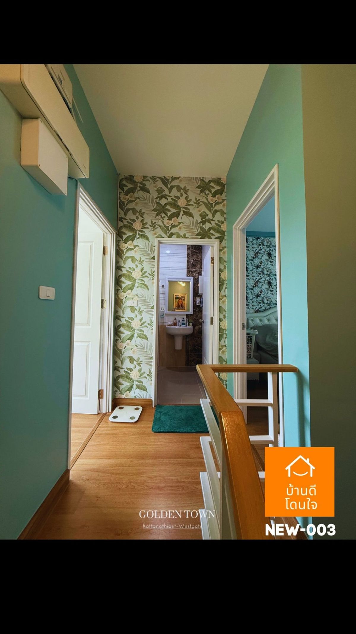 For SaleTownhomeNonthaburi, Bang Yai, Bangbuathong : Golden Town Rattanathibet-Westgate Townhome (17.6 sq wah) 3 bedrooms, 2 bathrooms, corner unit, extended kitchen, fully furnished