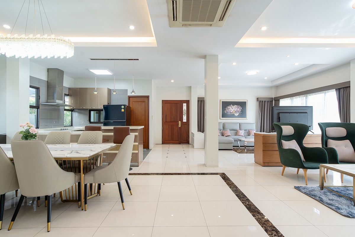 ให้เช่าบ้านลาดกระบัง สุวรรณภูมิ : ให้เช่า 200ตรว 6นอน6น้ำ มีสระว่ายน้ำ บ้านเดี่ยว 3 ชั้น PERFECT MASTERPIECE RAMA 9 ใกล้รถไฟฟ้า สถานีหัวหมาก 