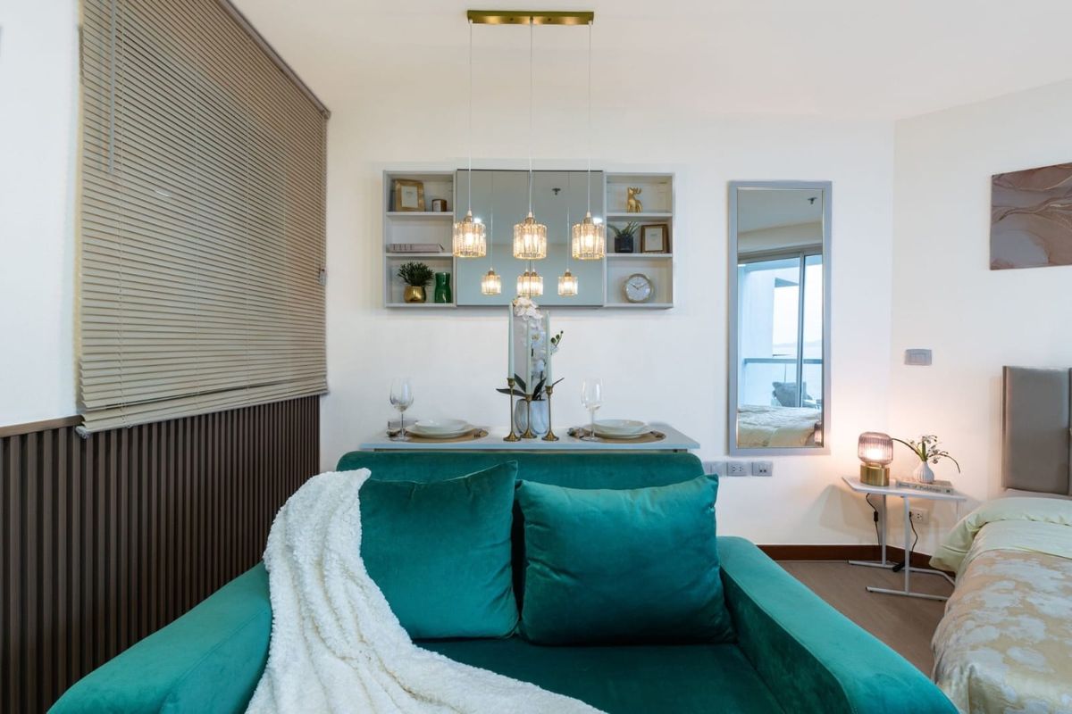 For SaleCondoPattaya, Bangsaen, Chonburi : For sale condo The Palm wongamat beach front pattaya Studio type (S03-2156) 