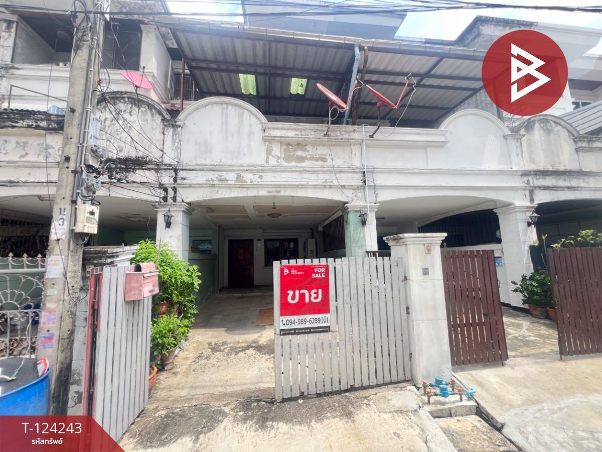 For SaleTownhomeNonthaburi, Bang Yai, Bangbuathong : Townhome for sale, Rachawadee Place Village, Tha Sai, Nonthaburi.