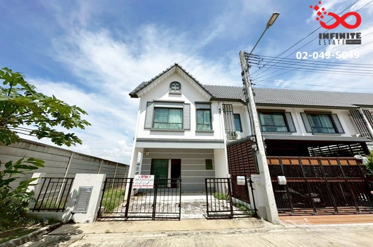 For SaleTownhomePathum Thani,Rangsit, Thammasat : Townhome for sale Modi Villa Ratchaphruek-Tiwanon (Rd. 345) Back side, 2 floors, 26.5 sq m.