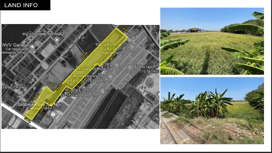 For SaleLandRama5, Ratchapruek, Bangkruai : 🔥Urgent Sale🔥 Land in Bang Kruai - Sai Noi, 46 rai - near Sai Noi Hospital / Big C Supercenter Sai Noi