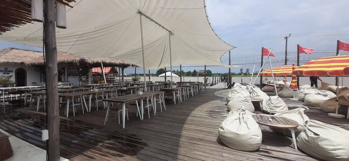 เซ้งร้านค้า/ตลาดนัดพระราม 5 ราชพฤกษ์ บางกรวย : เซ้งกิจการ ให้เช่า คาเฟ่สไตล์บาหลีที่เกาะเกร็ด ตั้งอยู่บนเกาะเกร็ด ริมแม่น้ำเจ้าพระยา พื้นที่ประมาณ 4 ไร่