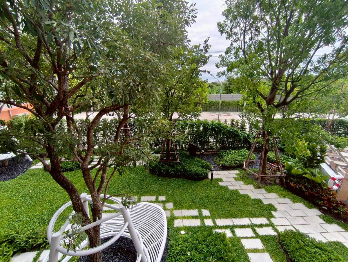 For RentCondoPattaya, Bangsaen, Chonburi : 🌿 For rent, Dcondo Sense Bang Saen | 2nd floor, garden view, quiet, fully furnished, 10,000/mo. 📞 093-1681685 | 065-5639565 💚 LINE: @wsrcondo