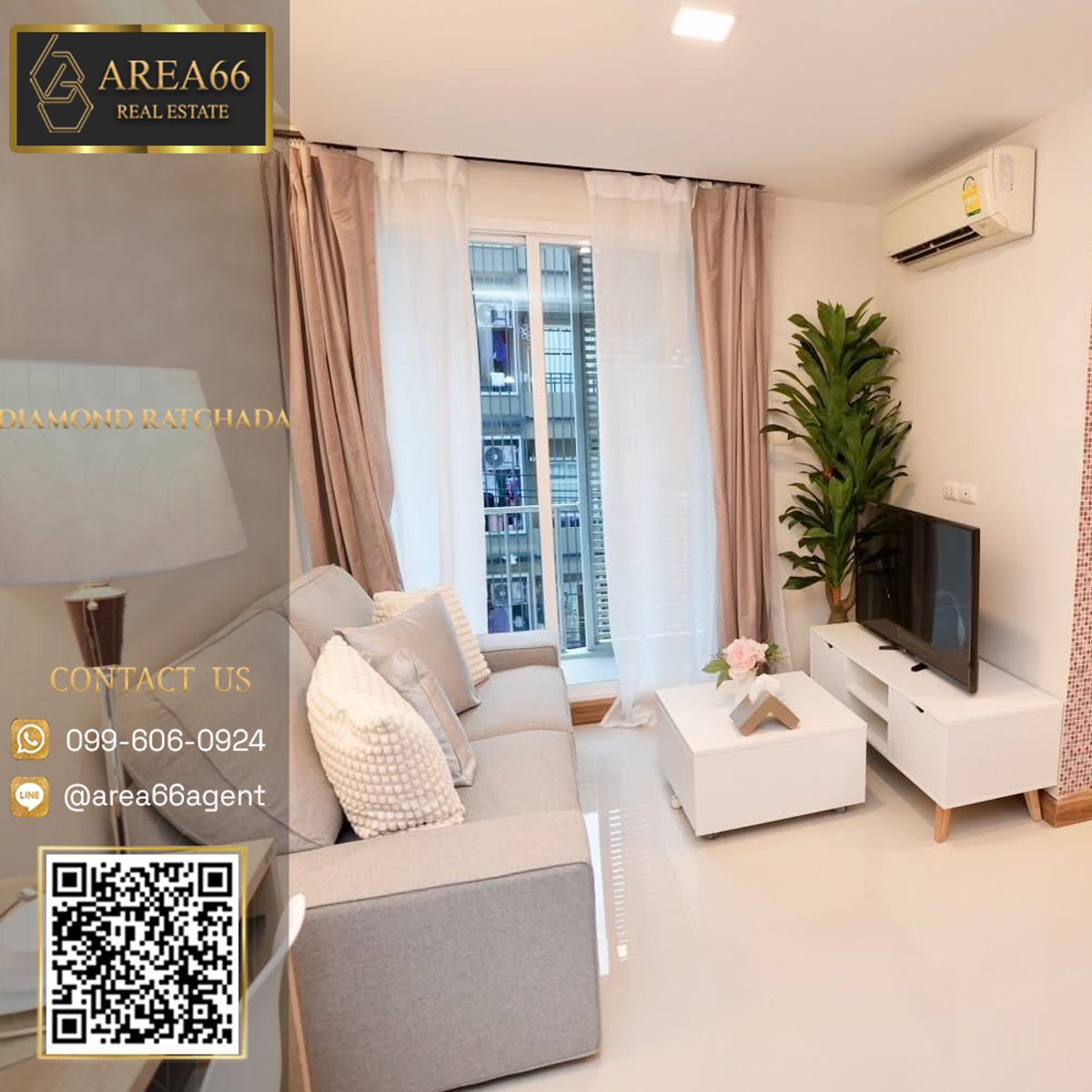 For SaleCondoRatchadapisek, Huaikwang, Suttisan : 🔥 For sale!! Condo Diamond Ratchada