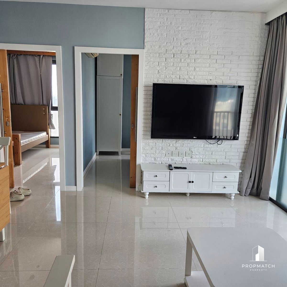 ให้เช่าคอนโดราชเทวี พญาไท : ✨Flash Deal ✨IDEO Q Rachatewi( 2Bed 1Bath 50SQM.) แต่งครบพร้อมอยู่ !! เพียง  30,000บาทต่อเดือน Tel.0981315848 @propmatch