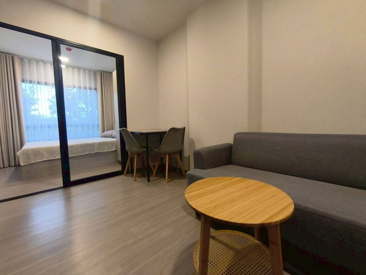 For RentCondoPattaya, Bangsaen, Chonburi : 🌳Condo for rent, super chill garden view, Dcondo Sense Bang Saen, 2nd floor, fully decorated, ready to move in, 10,000 baht/month 📞 093-1681685 | 065-5639565 💚 LINE: @wsrcondo