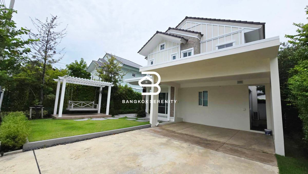 ให้เช่าบ้านบางนา แบริ่ง ลาซาล : House for rent at Villaggio 2 Srinakarin Bangna