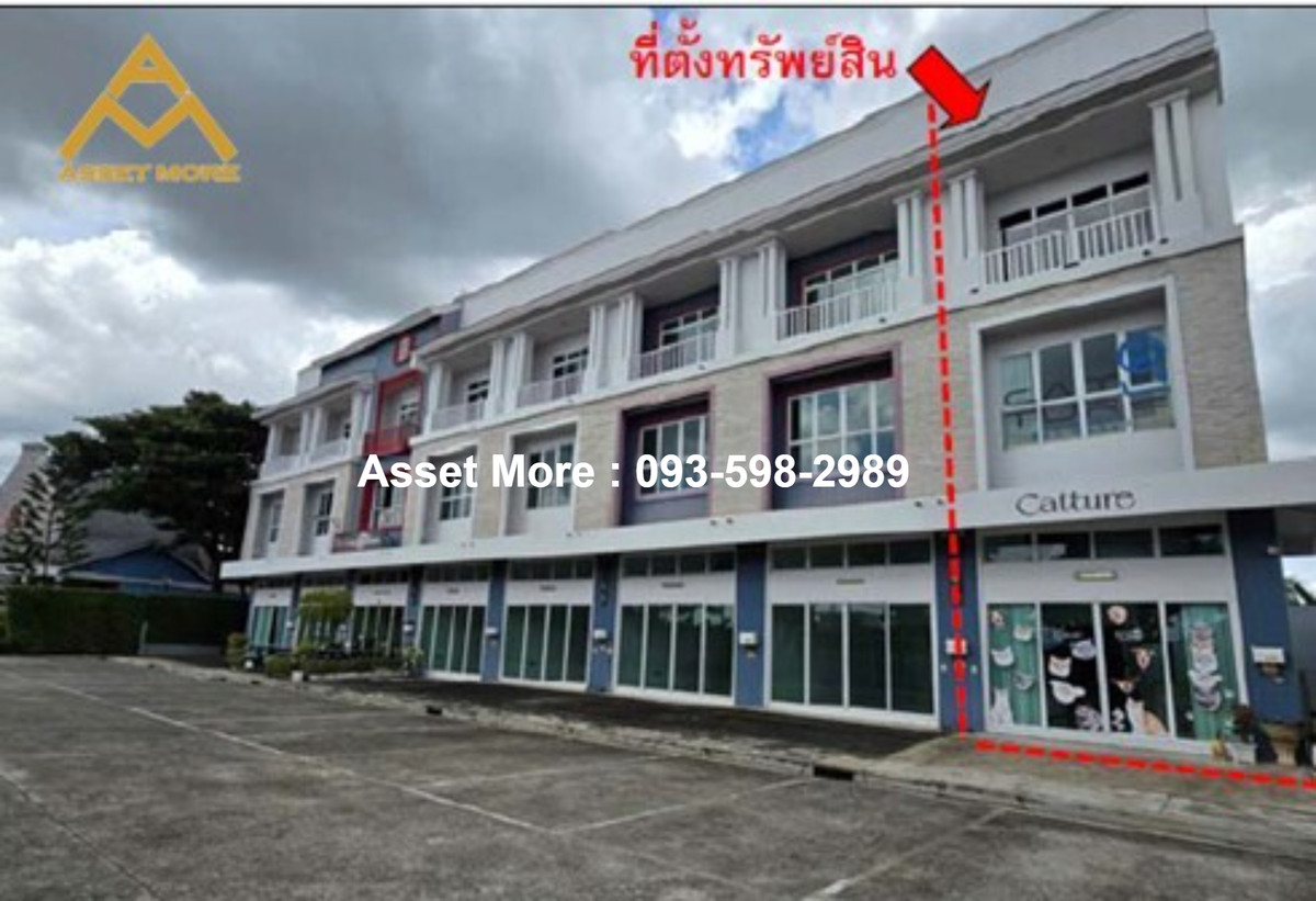 For SaleShop HouseMahachai Samut Sakhon : Commercial building for sale, 3.5 floors, 1 unit (cheaper than the appraised price), area approximately 0-0-42.0 rai or 42.0 square wah, Villaggio Phetkasem-Sai 4 Project, Rural Highway Road (Aug. 4001), Suan Luang Subdistrict, Krathum Baen District. Samu
