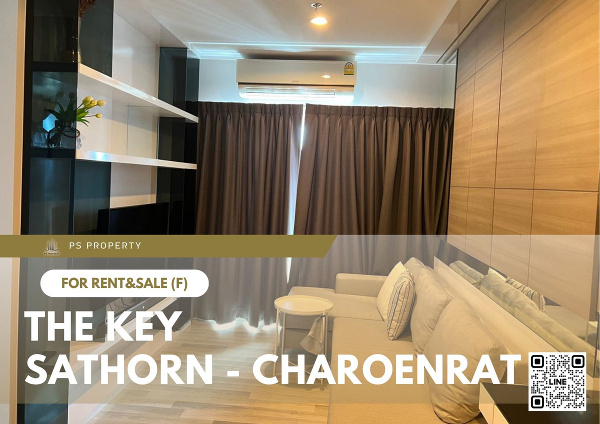 คอนโดสาทร นราธิวาส : ให้เช่าและขาย ✨ The Key Sathorn - Charoenrat ✨2 ห้องนอน 2 ห้องน้ำ เฟอร์นิเจอร์ และ เครื่องใช้ไฟฟ้าครบ ใกล้ห้าง Terminal พระราม 3