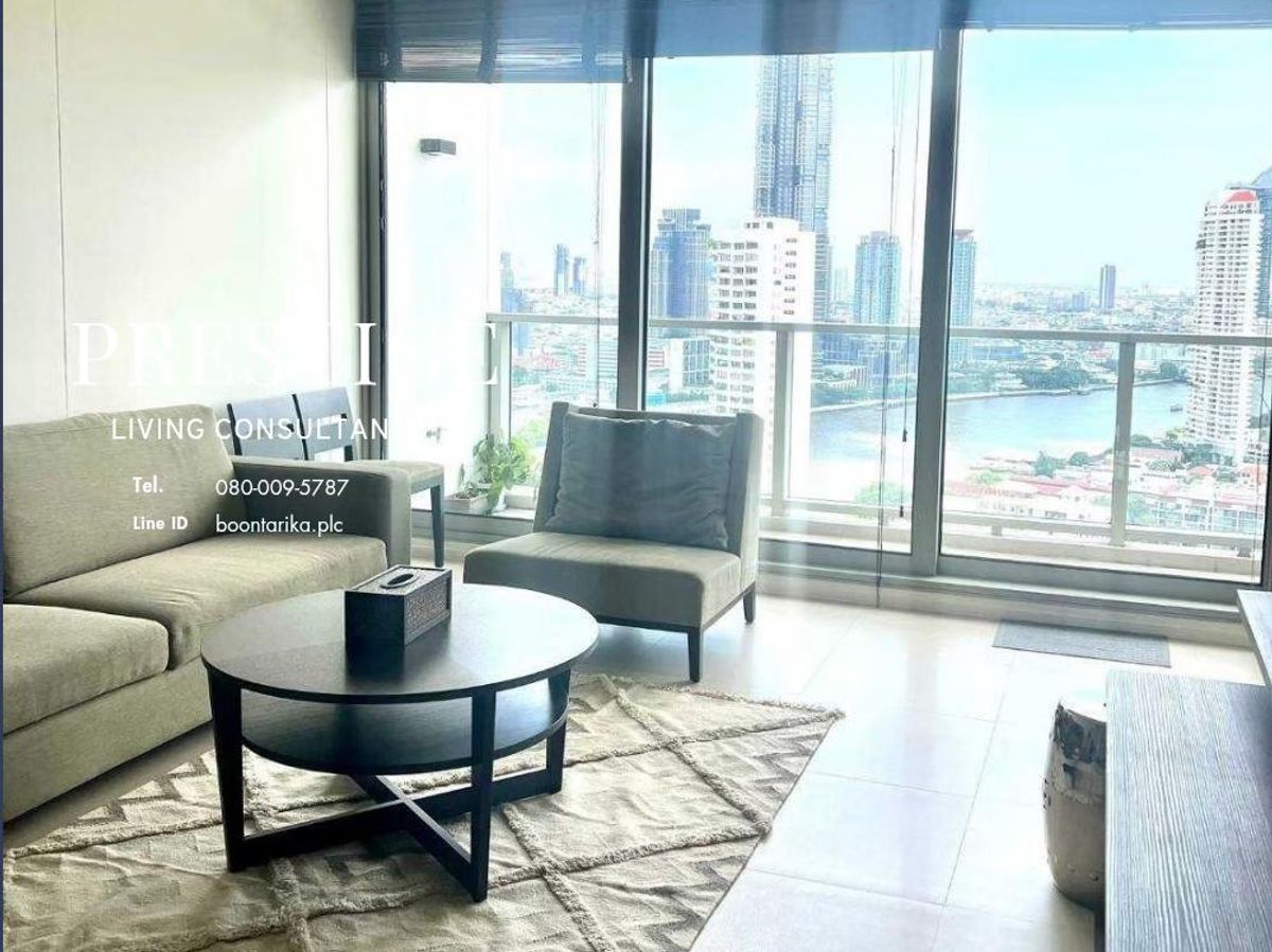 ให้เช่าคอนโดวงเวียนใหญ่ เจริญนคร : 📌For RENT เช่า | The River Condominium - 2BR (138 sqm) 90,000 THB