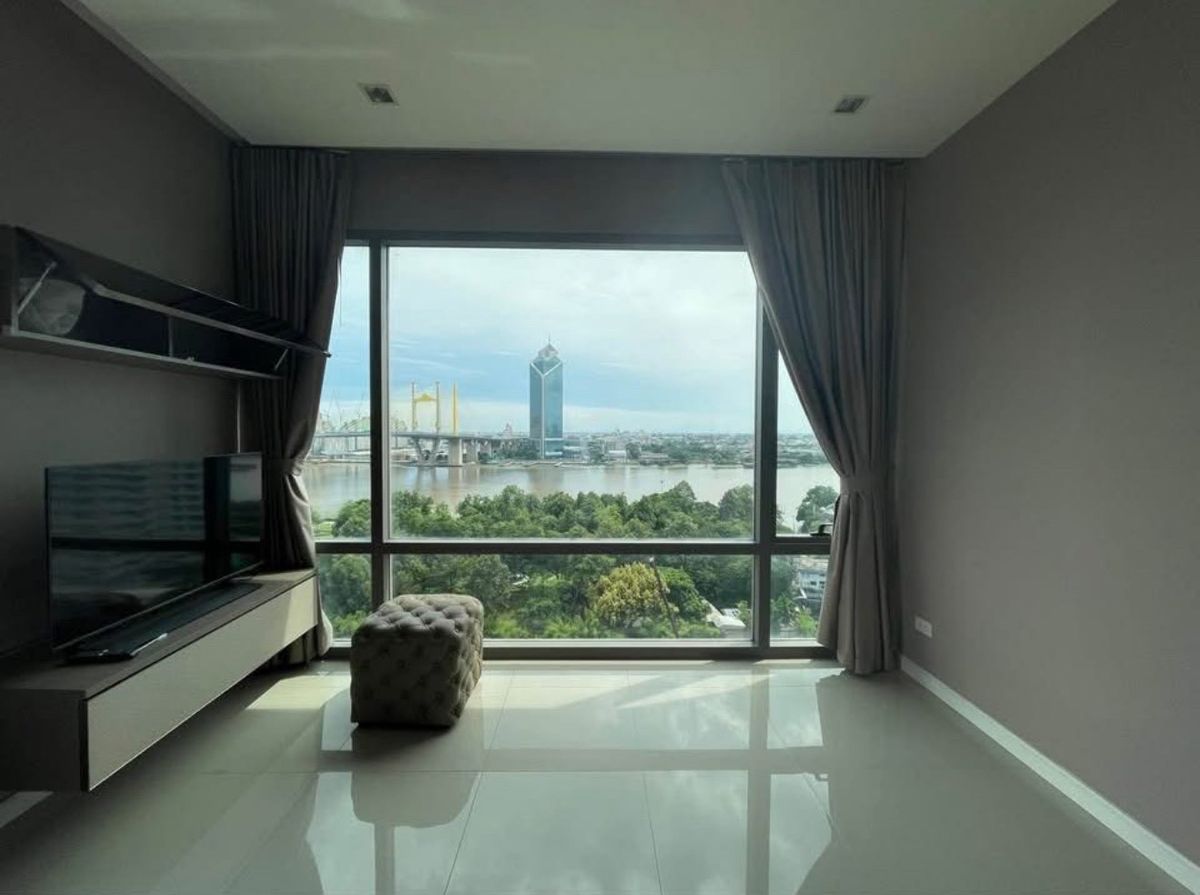 ขายคอนโดพระราม 3 สาธุประดิษฐ์ : ♢ Chao Phaya River View ♢ ชั้น 15++ ขนาด 82.00 ตร.ม. | 2 ห้องนอน 2 ห้องน้ำ | ตกแต่งครบ | ใกล้ สวนสาธารณะเฉลิมพระเกียรติ 1 นาที, เซ็นทรัล พระราม 3 7 นาที