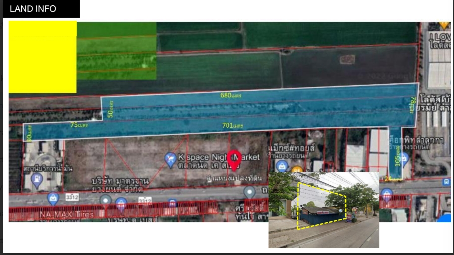 For SaleLandPathum Thani,Rangsit, Thammasat : 🔥Urgent sale🔥Land in Lam Luk Ka, Khlong 6, next to Lotus