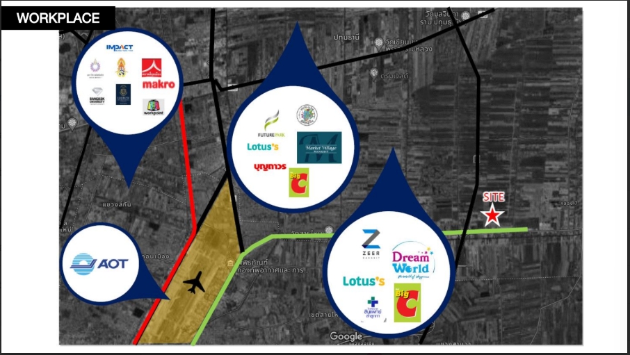 ขายที่ดินปทุมธานี รังสิต ธรรมศาสตร์ : 🔥ขายด่วน🔥ที่ดินลำลูกกา คลอง 6  ข้างโลตัส 