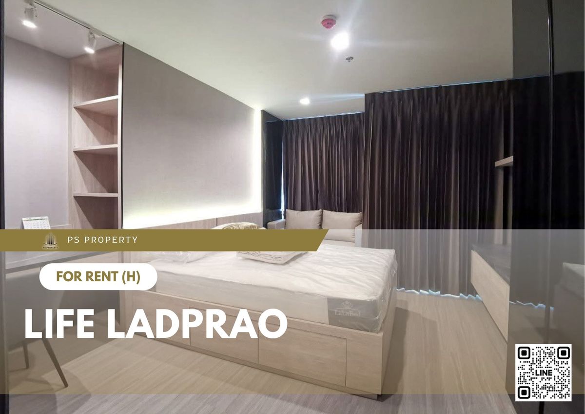 For RentCondoLadprao, Central Ladprao : For rent 🔥 Life Ladprao 🔥 near BTS Ha Yaek Lat Phrao, fully furnished and equipped with appliances