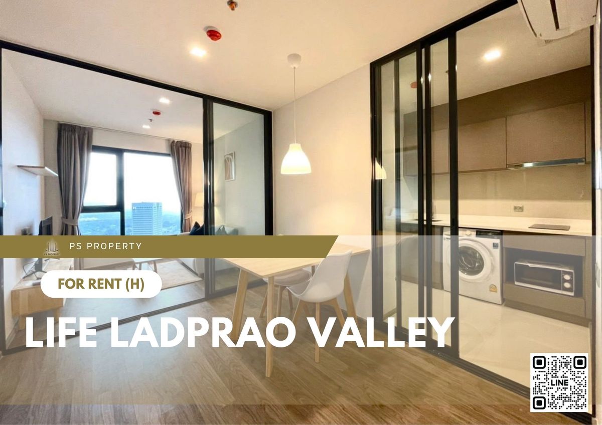 For RentCondoLadprao, Central Ladprao : For rent 🔥 Life Ladprao Valley 🔥 Fully furnished and equipped, near BTS Ha Yaek Lat Phrao