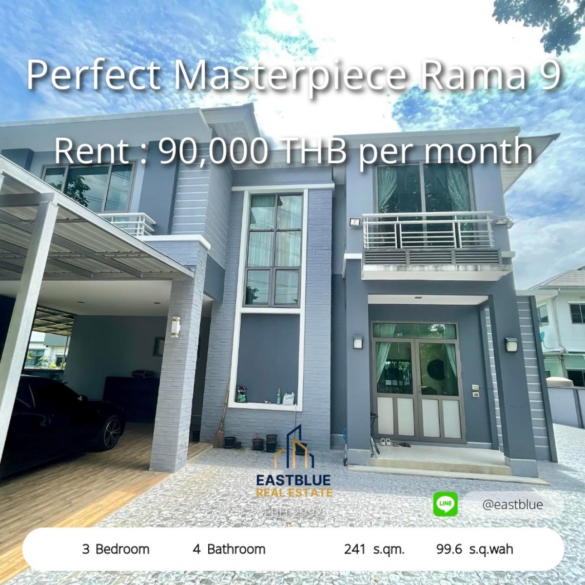 For RentHouseLadkrabang, Suwannaphum Airport : Luxurious 3 bedroom house in the heart of Rama 9, ready to move in! 
Luxury 3-Bedroom Home in Prime Rama 9 – Ready to Move In!