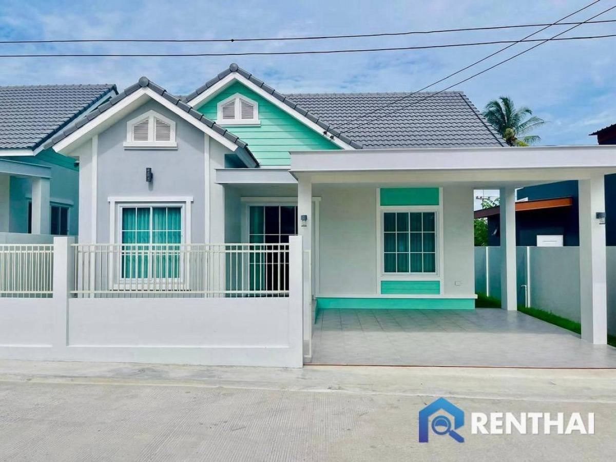 For SaleHousePattaya, Bangsaen, Chonburi : Single house, Pong, Map Prachan  Pattaya.