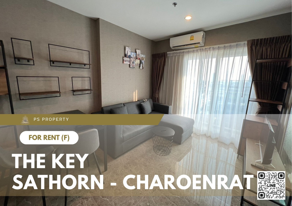 For RentCondoSathorn, Narathiwat : For rent ✨ The Key Sathorn - Charoenrat ✨ Fully furnished and equipped, near Terminal 21 Rama 3 shopping mall.