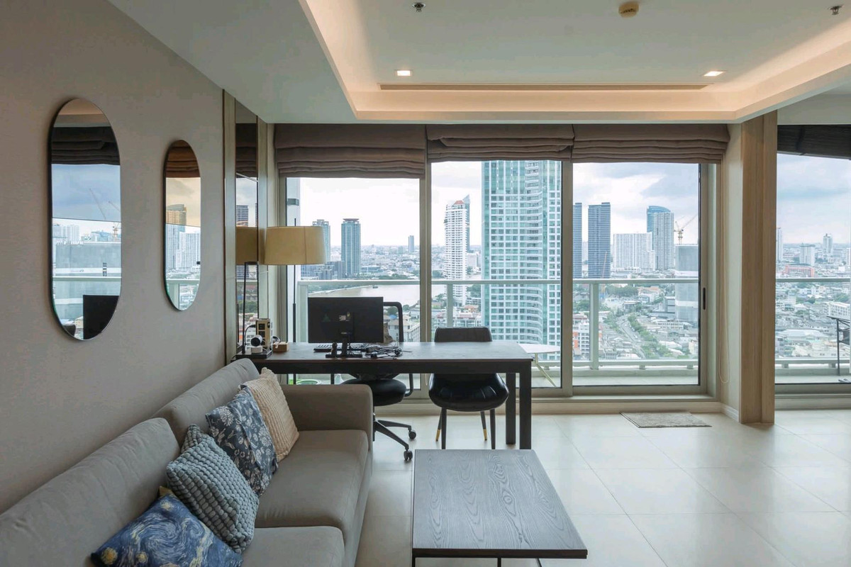 ให้เช่าคอนโดวงเวียนใหญ่ เจริญนคร : 📍The River Condominium
Spacious luxury✨️ riverside 2-bedroom condo from Raimon Land