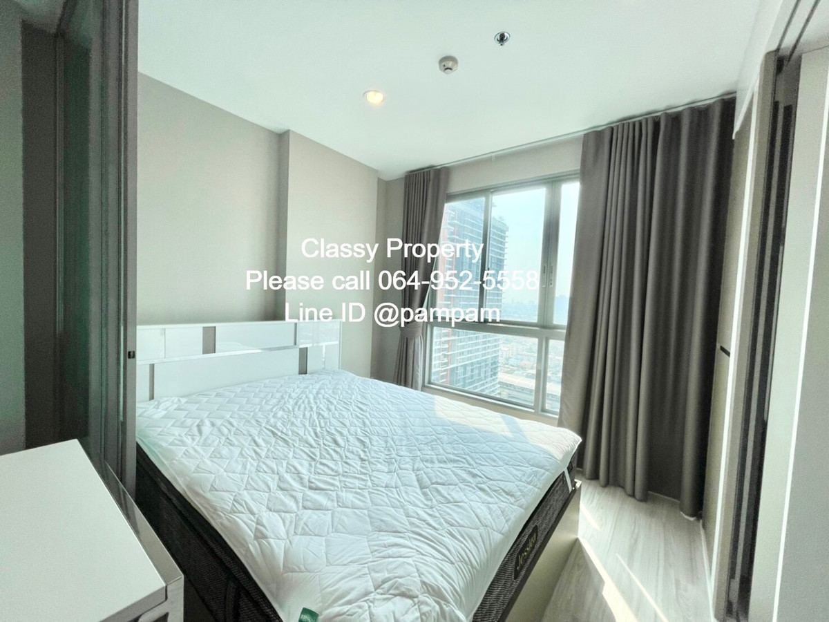 For RentCondoBang Sue, Wong Sawang, Tao Pun : ***Condo for rent : Ideo Mobi Bangsue Interchange  1 Bedroom High floor Fully furnished+Washing machine near MRT*** 