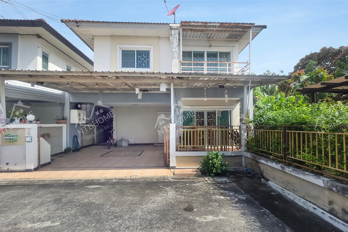 For SaleHouseNonthaburi, Bang Yai, Bangbuathong : Kunasiri Buathong, 4 corner plots, complete extension, good location in Soi Wat Lat Pla Duk - Ban Kluai Sai Noi.